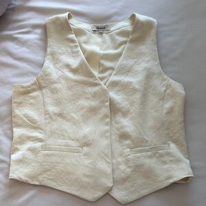 Madewell Butter Yellow Sleeveless Vest
